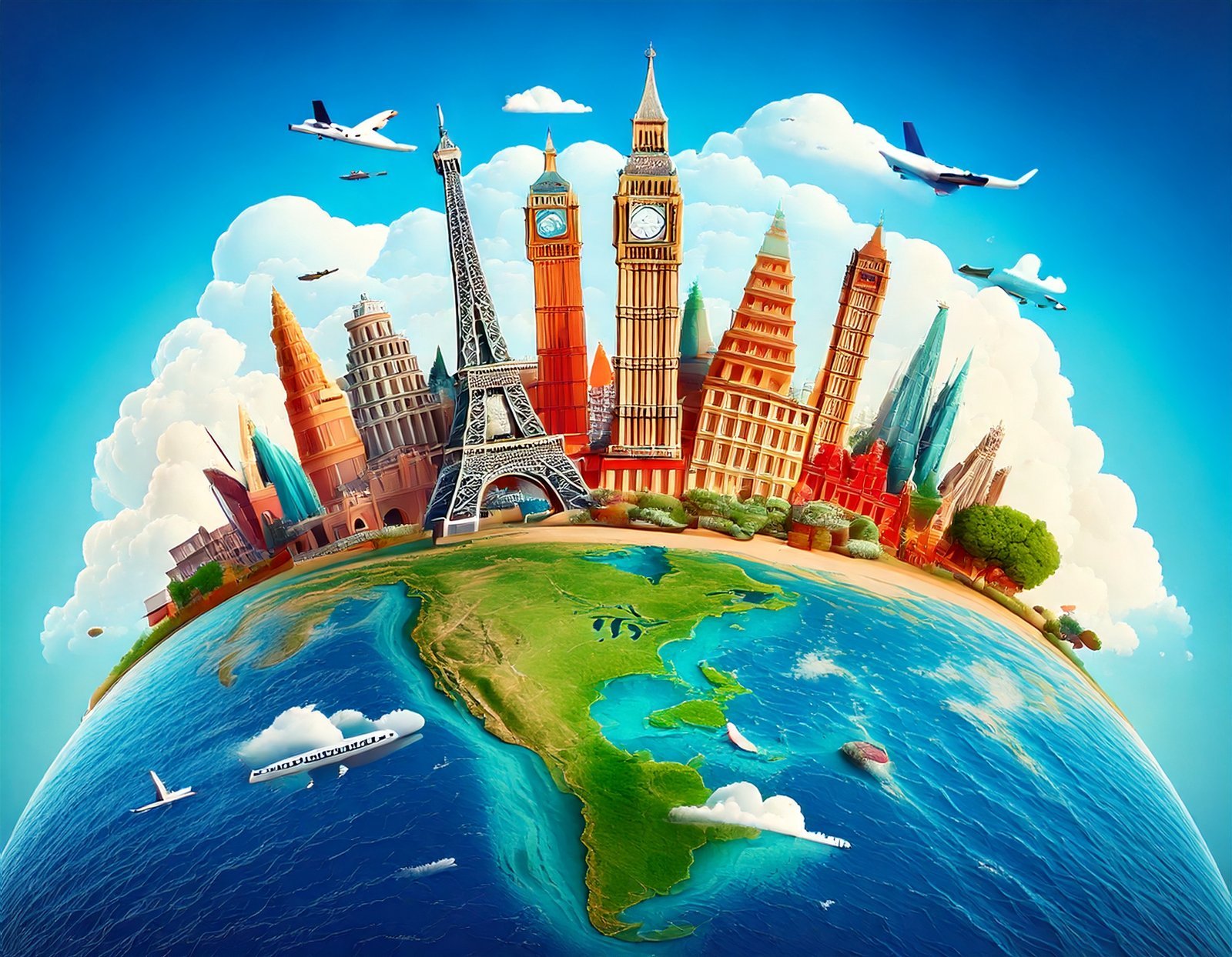 Travel destinations around the world